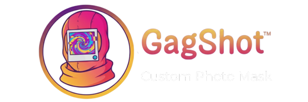 Logo oficial de GagShot, la marca de máscaras personalizadas con foto (Custom Photo Mask).